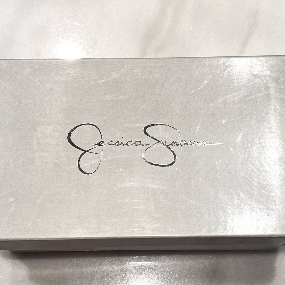 Jessica Simpson dressy flat sandals KARI studded Gold Combo New Metallic sz 10 - Picture 12 of 14